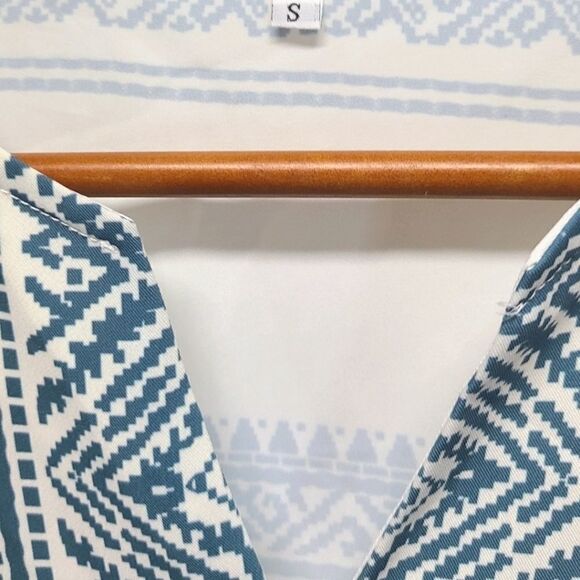 NWOT Printed Silk Tunic Mini Dress size Small - Picture 7 of 7